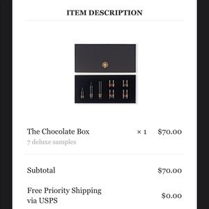 May Lindstrom chocolate box 7 delux samples